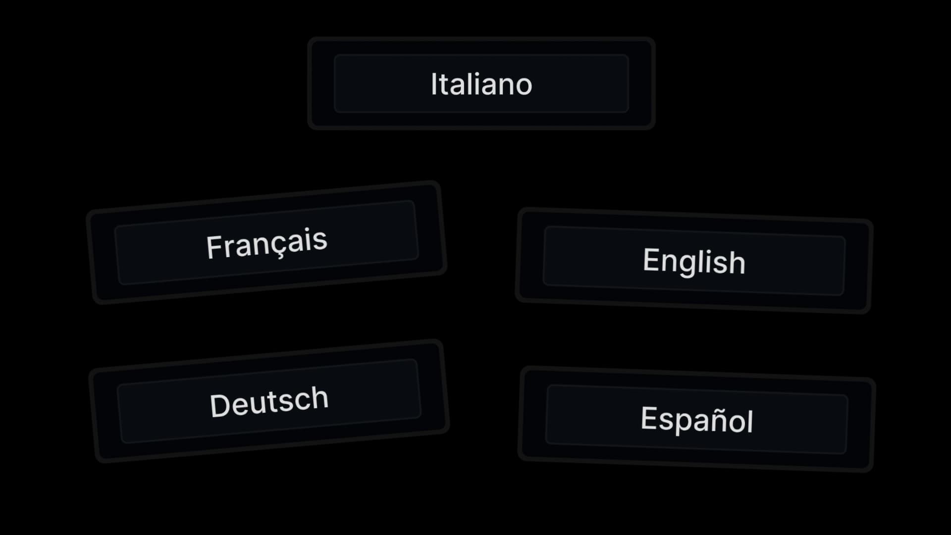 Dashboard Languages - Supporto 5 lingue (IT, EN, ES, FR, DE)